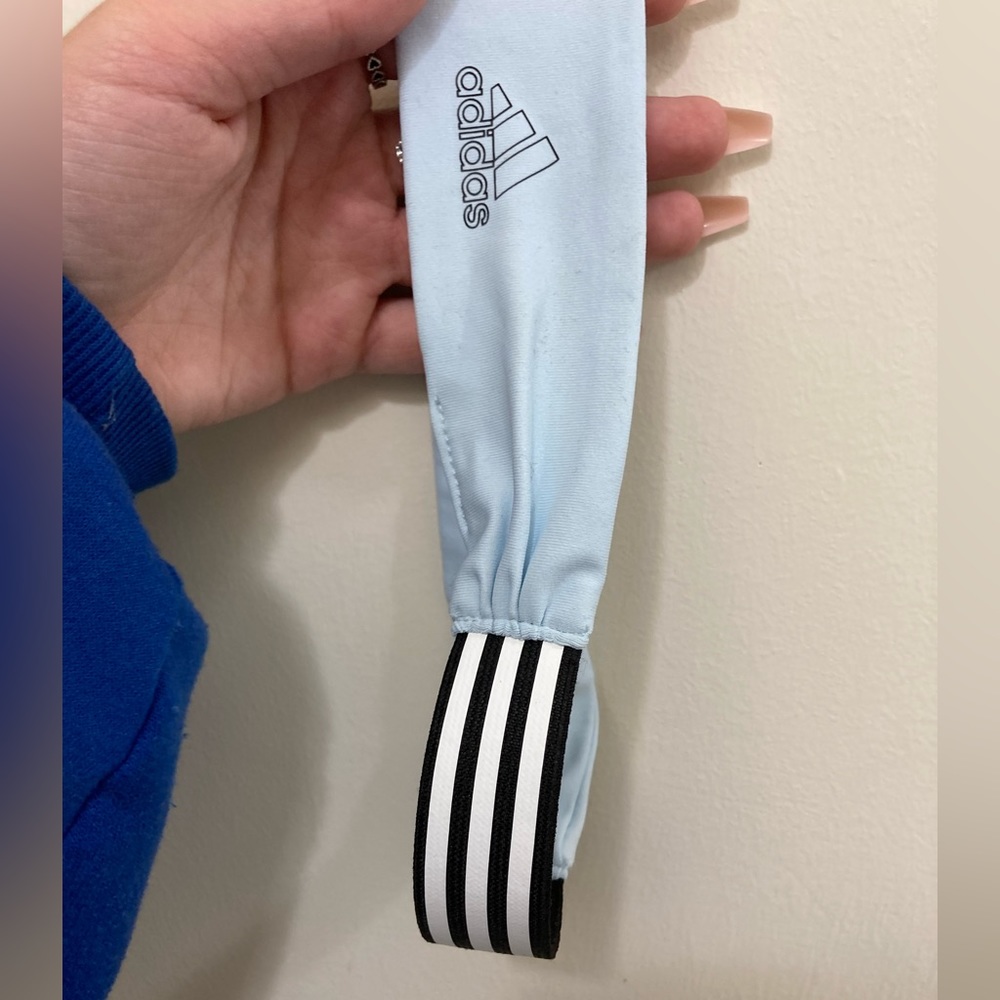 Adidas baby blue headband, one size